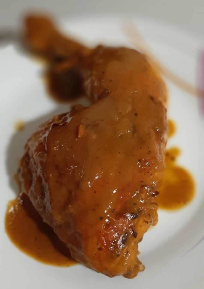 Una foto de Pollo a la cerveza negra