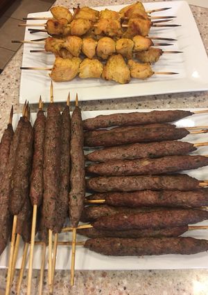 A picture of Grilled Kofta and Shish Tawook.