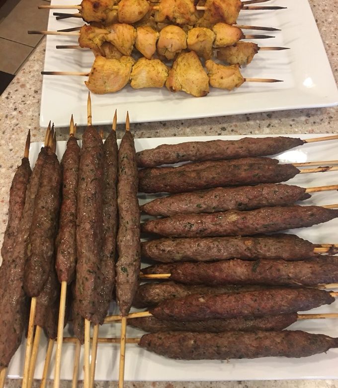A picture of Grilled Kofta and Shish Tawook.
