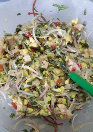 Una foto de Ceviche de salmón