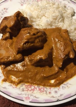 Una foto de Encacahuatado de costillas de puerco