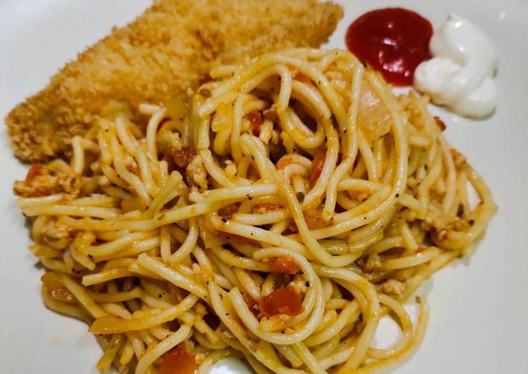Spaghetti & Fish Chips