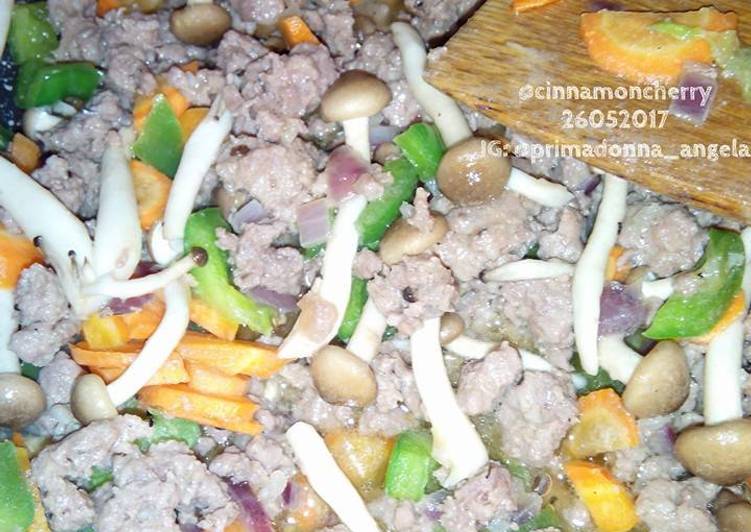 Recipe of Homemade Colorful Minced Beef