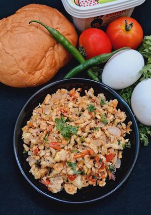 A picture of Egg Bhurji (Indian-Style Scrambled Eggs).