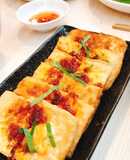 Đậu hũ chiên sốt me sả