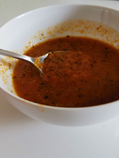 A picture of Roasted tomato soup.