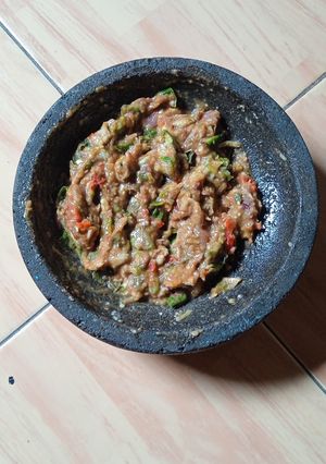 Foto resep Terong Hijau Bulat Sambal