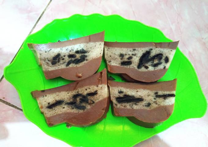 Resep Puding Coklat Lapis Oreo 3layers Choco Oreo Choco Oleh Mamah Twins Cookpad