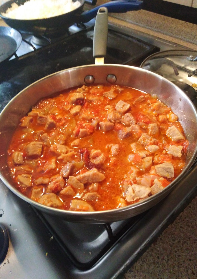 Una foto de Tinga de cerdo en olla express