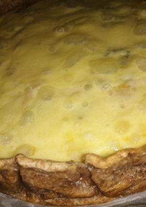 Una foto de Tarta de zapallitos y espinaca