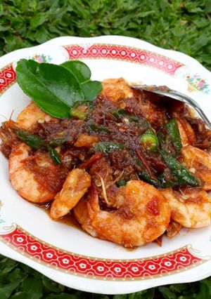 Foto resep Tumis Udang Lombok Ijo