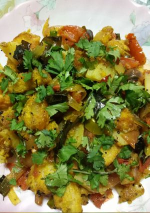 A picture of Bread poha.