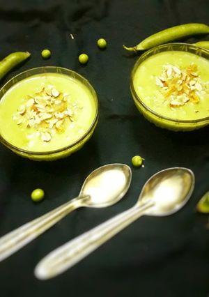 हरे मटर की खीर रेसिपी मुख्य फोटो