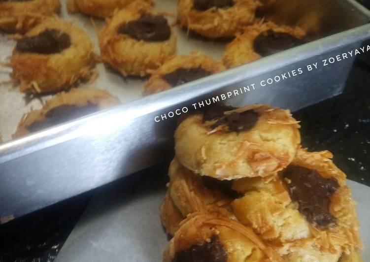 Bagaimana Membuat Choco thumbprint cookies, Sempurna