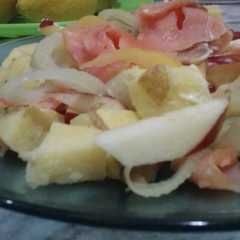 Una foto de Ensalada de salmón ahumado