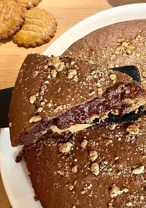 Une photo de Gâteau sarrasin, amande, et chocolat Omie
