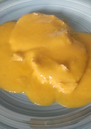 Una foto de Redondillo de ternera en salsa de verduras
