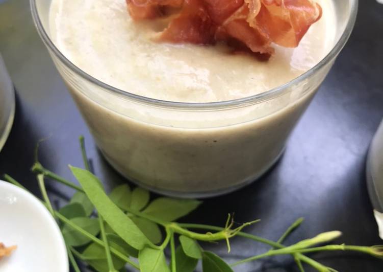 Crema fría de champiñones