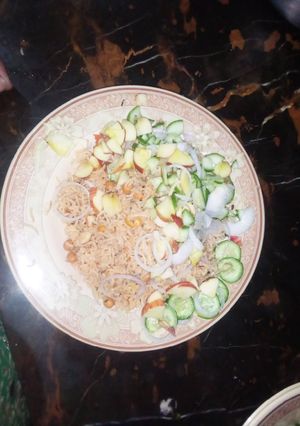 A picture of Chana pulao.