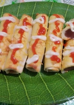 Foto resep Dadar gulung roti tawar