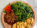 Brambang Asem Daun Ubi Rambat