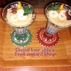 A picture of Fruit custard kheer.