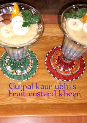 A picture of Fruit custard kheer.