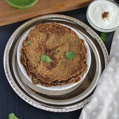 A picture of Kuttu Ka Cheela | Falahari Cheela | Buckwheat Cheela (Chilla).
