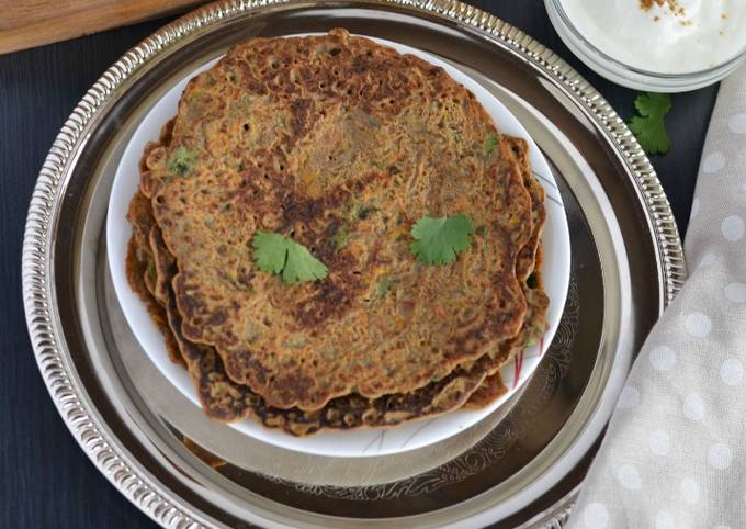 Kuttu Ka Cheela | Falahari Cheela | Buckwheat Cheela (Chilla)