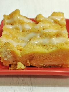 A picture of Bread Pudding (For leftover breads).