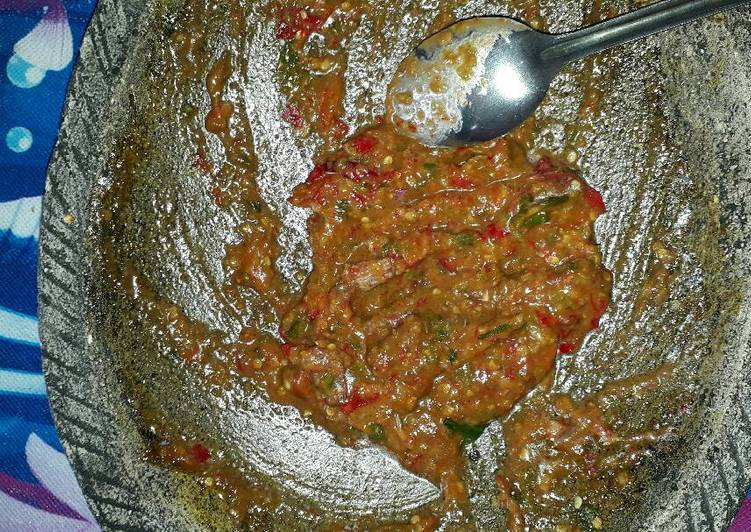 Sambel terasi Dadakan