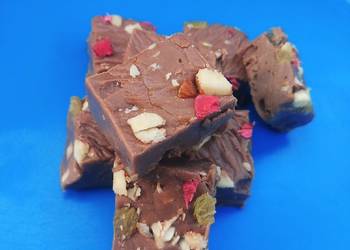 How to Make Delicious Mix dry fruits chocolate fudge