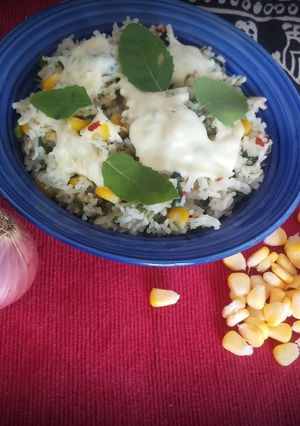 A picture of Pesto italian rice.