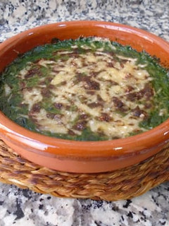 Una foto de Crema de espinacas al roquefort