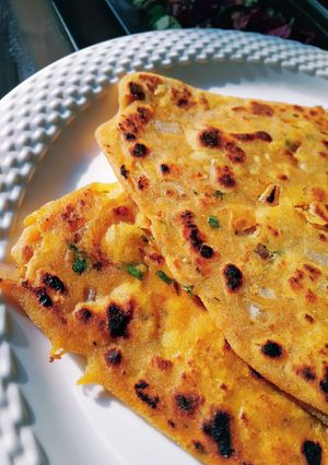 A picture of Leftover daal paratha.