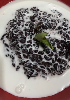 Foto resep Bubur ketan item(Praktis masak magicom)