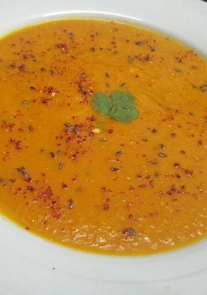 A picture of Roasted pumpkin soup.