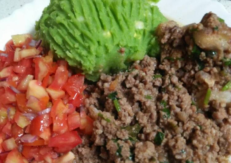 Steps to Make Award-winning Mukimo, minced meat n kachumbari