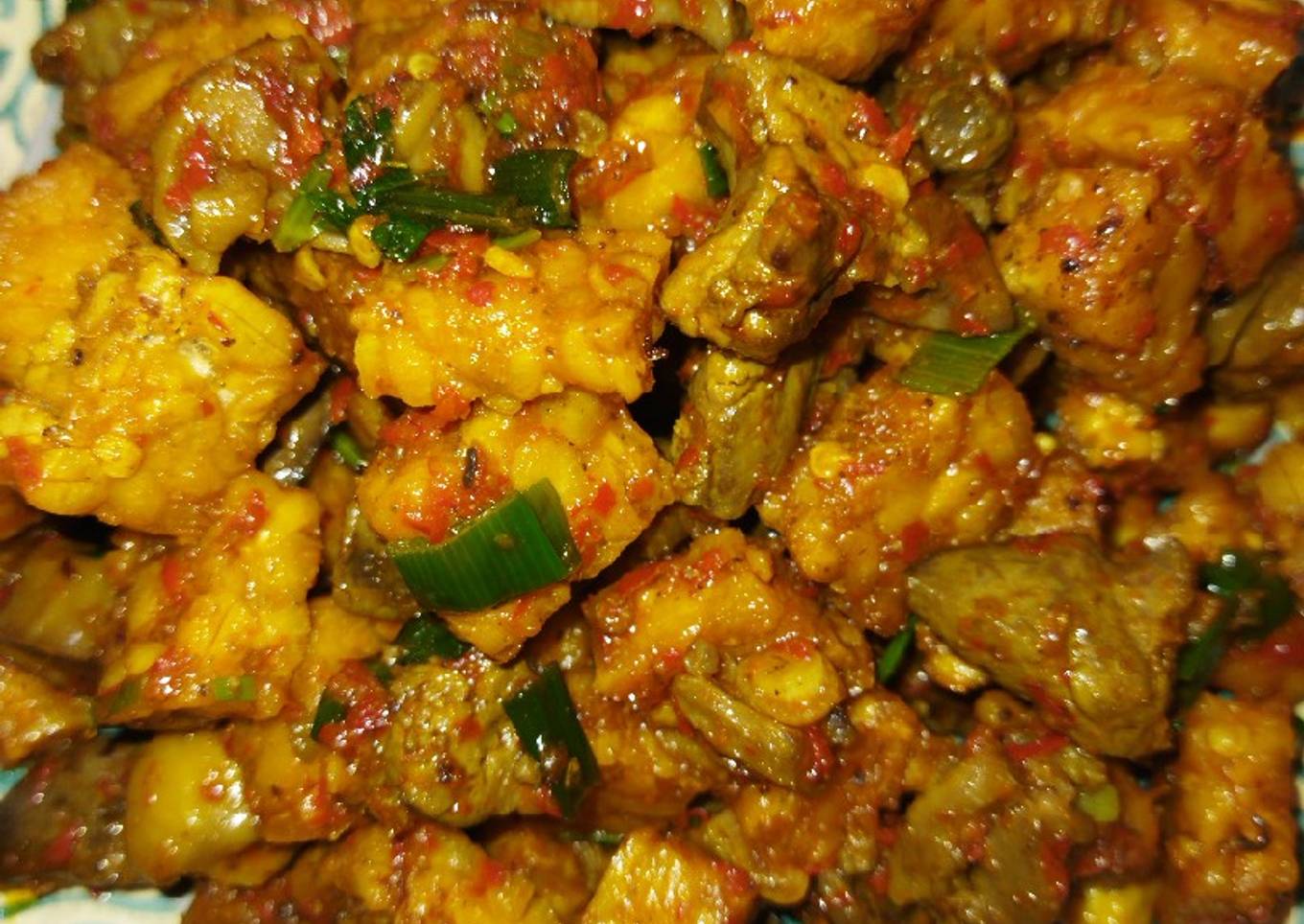 Sambal goreng ati ampela tempe