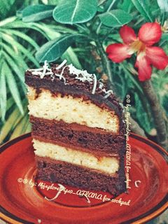 Foto resep Nutricake layer keju coklat