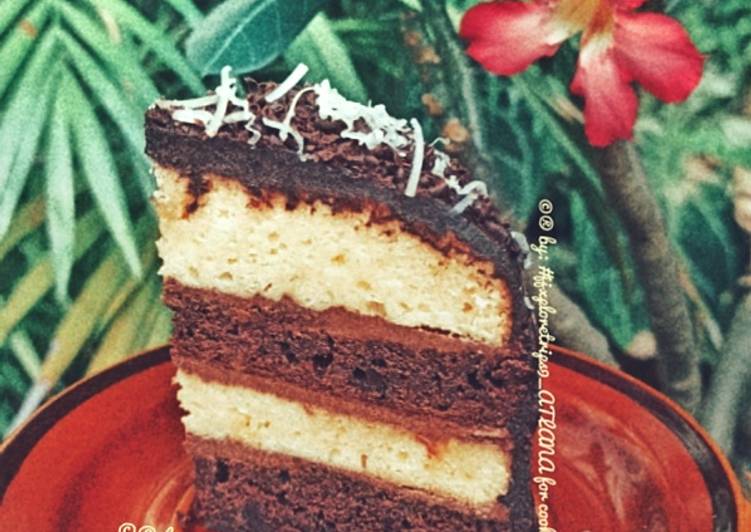 Nutricake layer keju coklat
