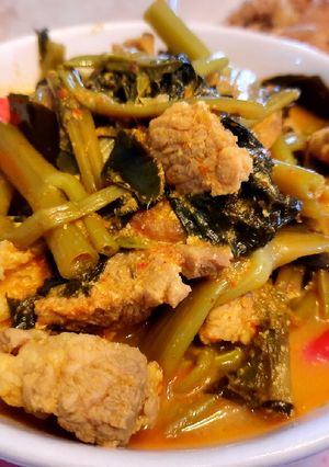 รูปของ แกงคั่วผักบุ้งหมู