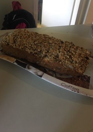 Una foto de Budín de peras vegano con crumble 🌱 🫶❤️