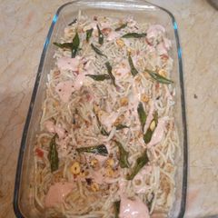 A picture of Garlic Saucy spaghetti.