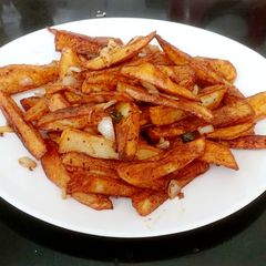 A picture of My Chinese Salt & Pepper Chips #2Flavours #Lunch #Sidedish.