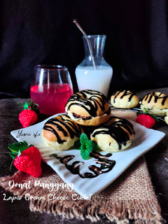 Foto resep Donat Panggang Lapis Cream Cheese Coklat