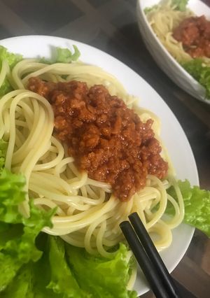 Hình của món Spagetti nhanh gọn.