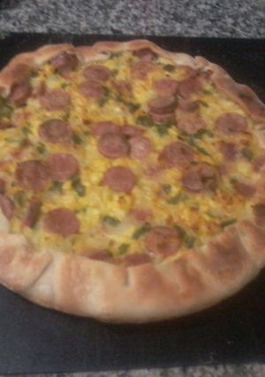 Una foto de Tarta con salchichas, fácil y rápida