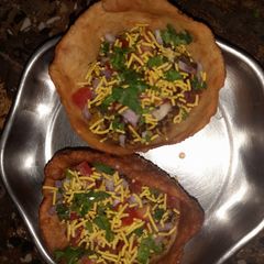 A picture of Katori chaat.
