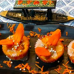 Gajar Halwa Cup cakes A picture of Gajar Halwa Cup cakes.